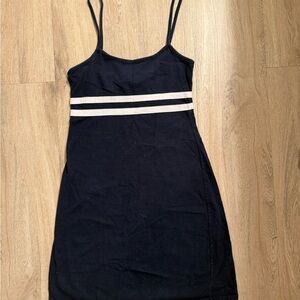 Navy and White Dress
